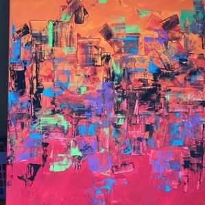 Colorful abstract painting